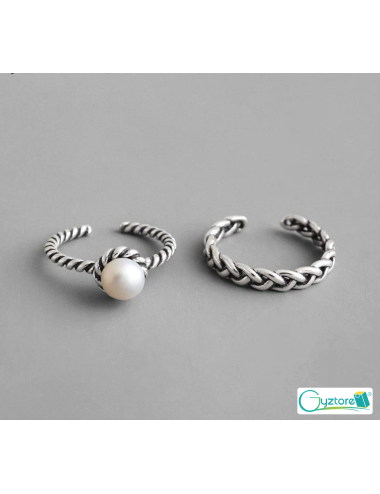 Set de 2 anillos ajustables...