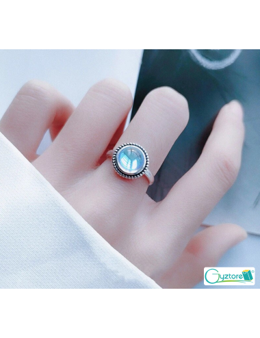 Anillo ajustable con piedra...