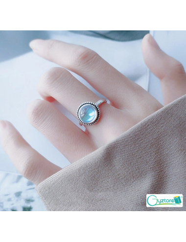 Anillo ajustable con piedra...