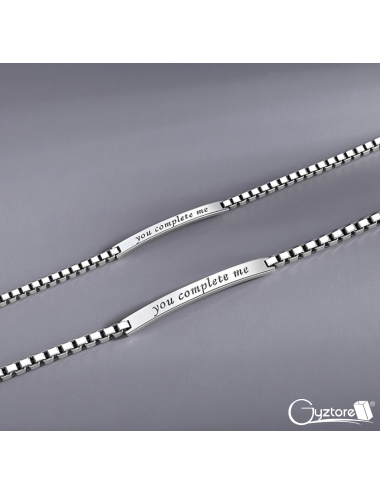 Pulseras plata 925 "Tu me...