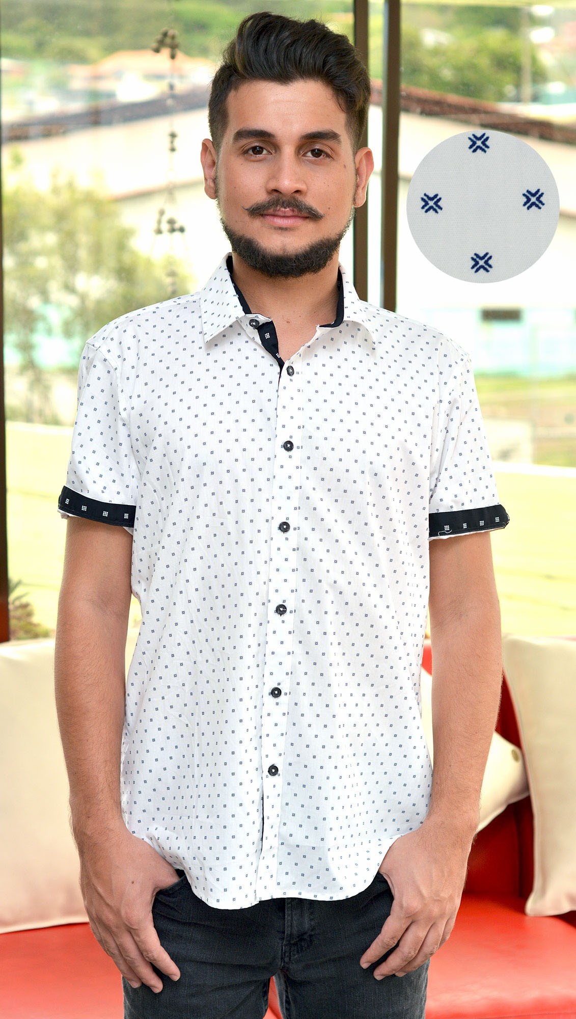 Camisas hotsell cortas estampadas