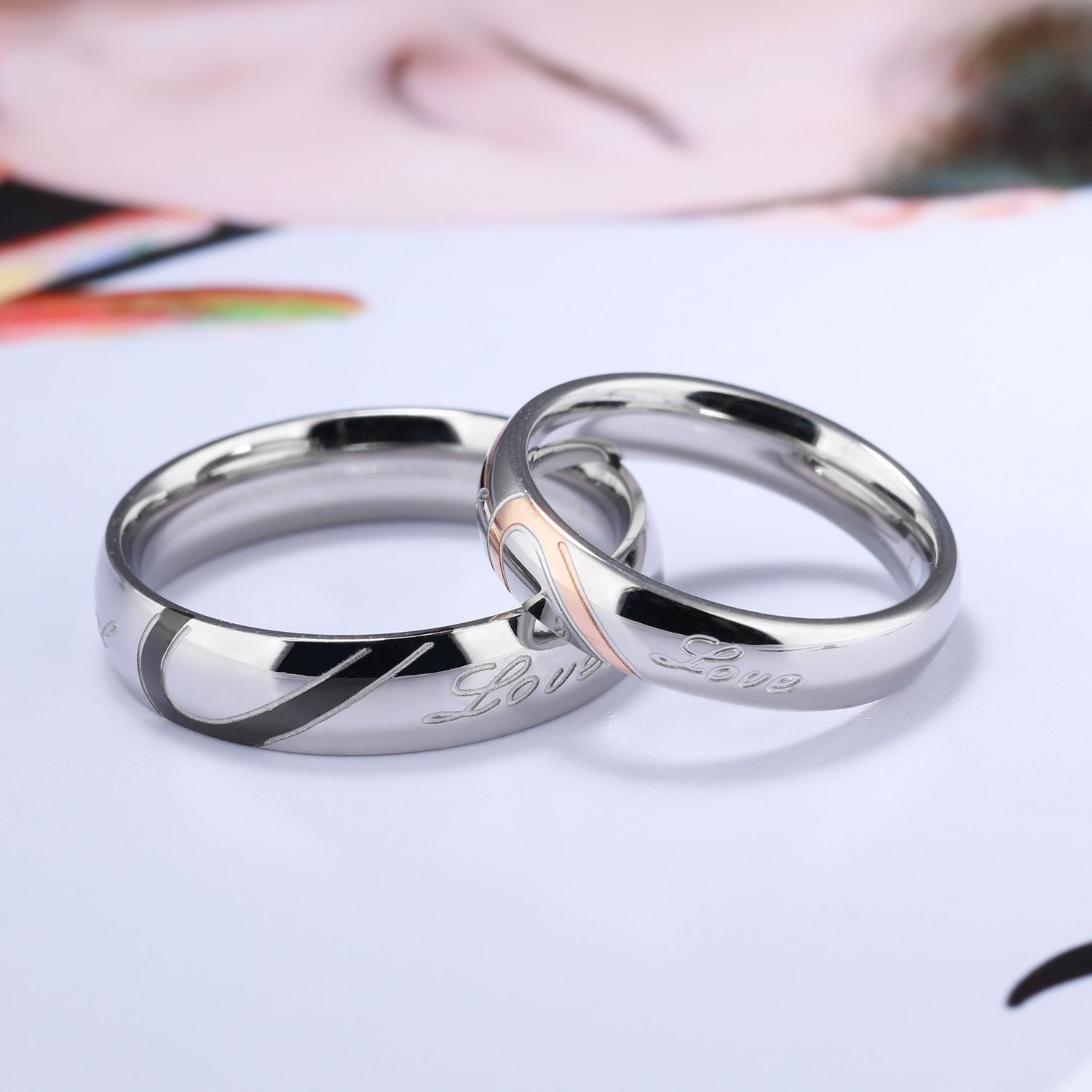 Anillo de Acero para parejas Real Love