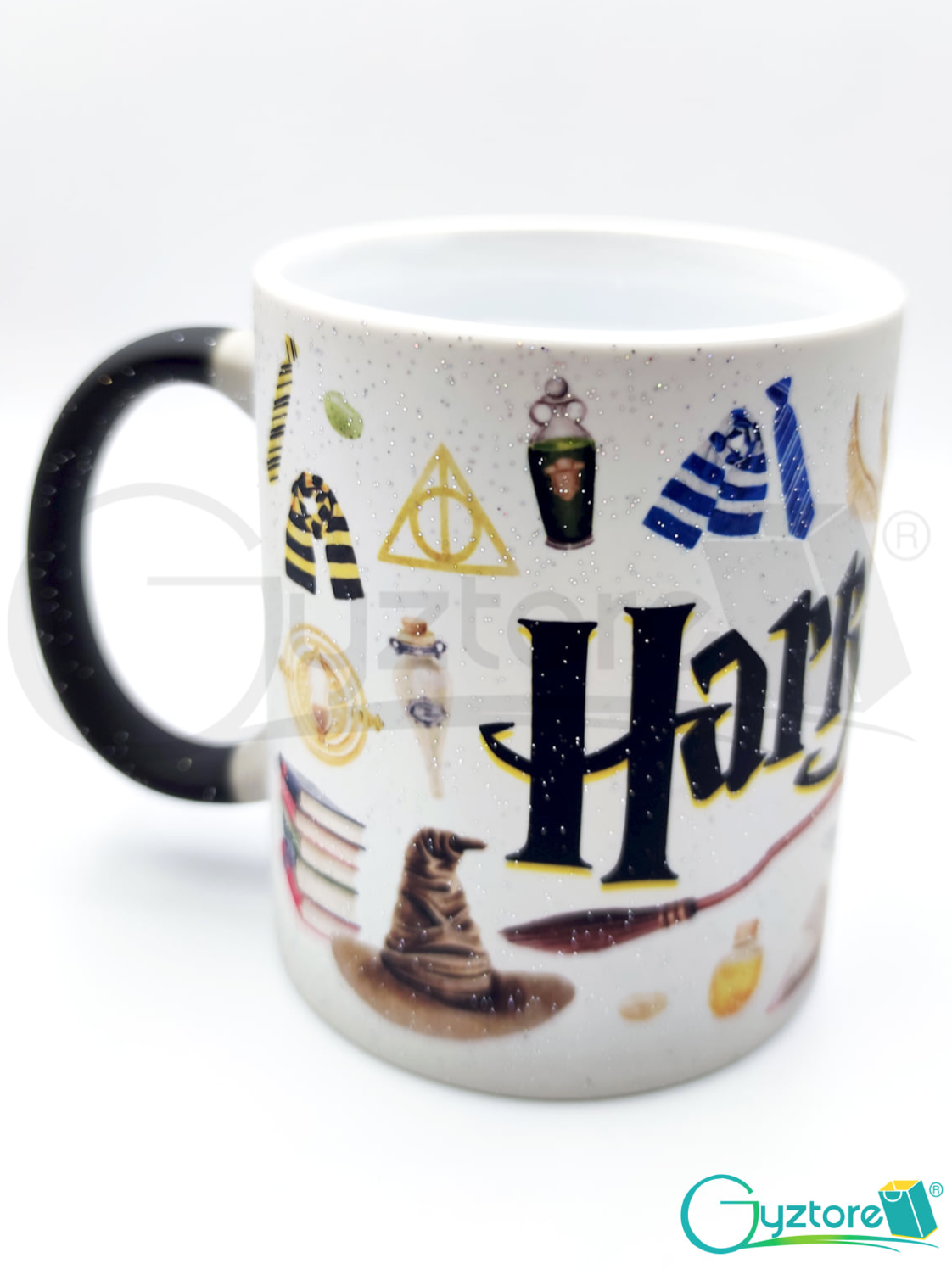 Taza mágica cerámica personalizada Harry Potter 01