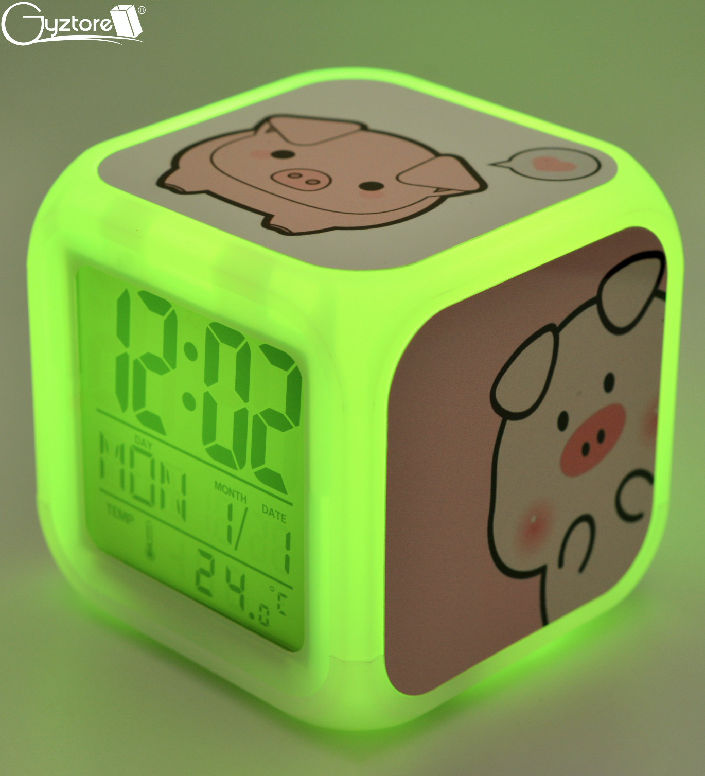 Gyztore - Rlojes cubicos digitales con LED multicolor diseño de Stitch.  Tienen alarma, dan la hora, el día, la fecha y miden la temperatura. 😉  Valor: ₡11,900 😎 Miden 8cm x 8cm.