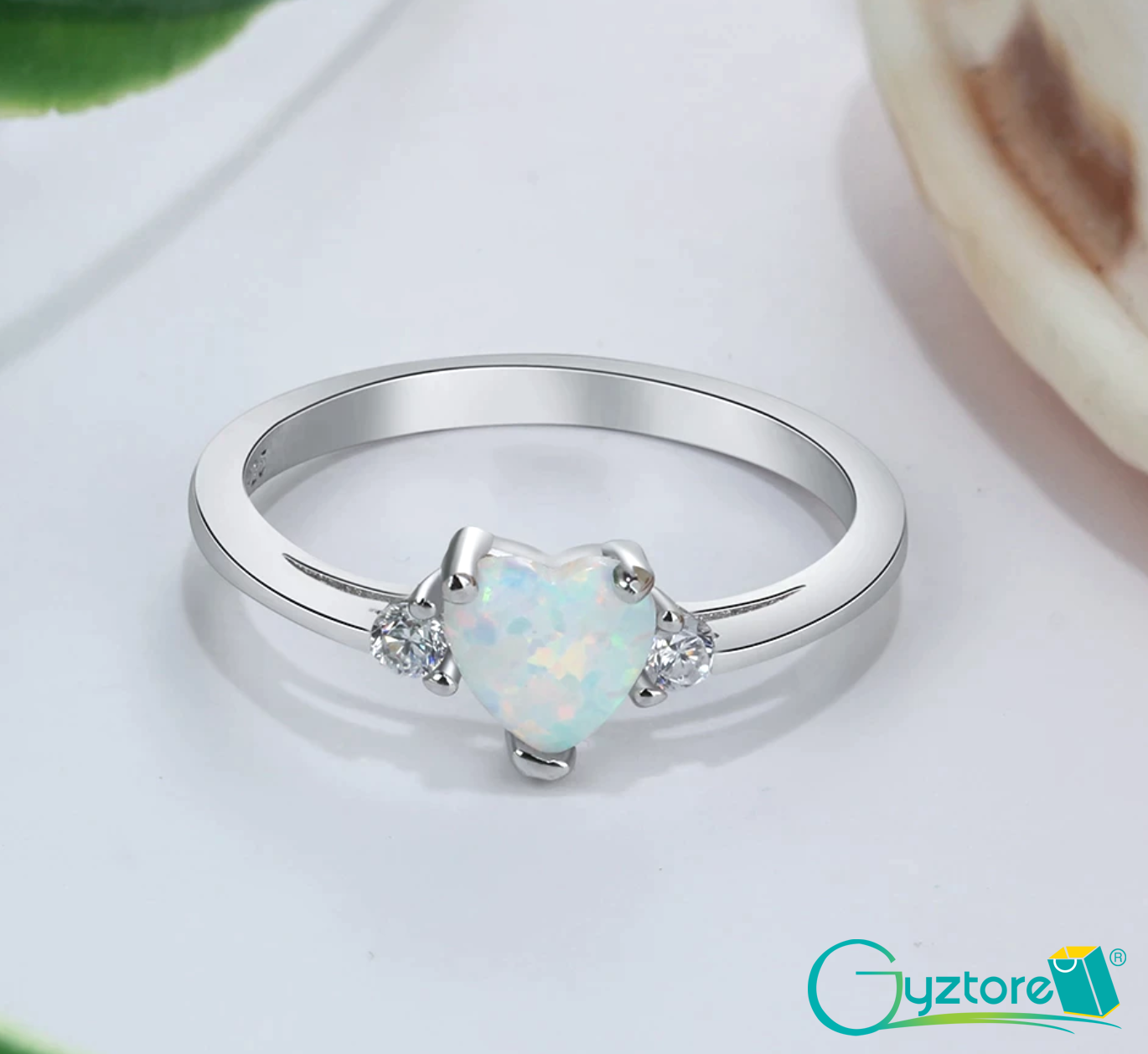 Anillo corazon de opalo hotsell