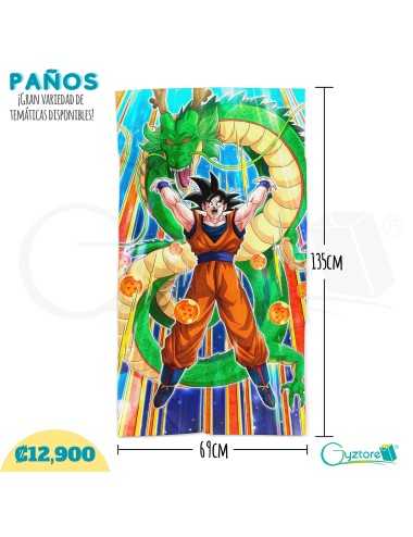 Paños grandes diseño de Dragon Ball