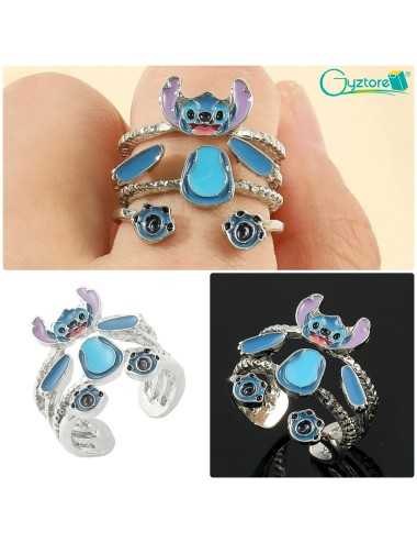 Anillo doble diseño de Stitch