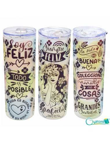 Botella Tumbler de vidrio...