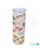 Botella Tumbler de vidrio glaseado "Mujer"