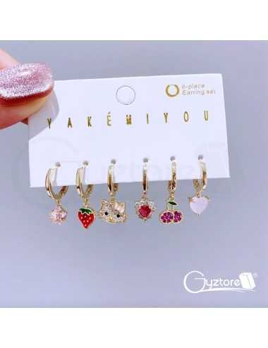 Set de aretes "Hello...