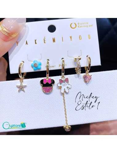 Set de aretes "Mickey...