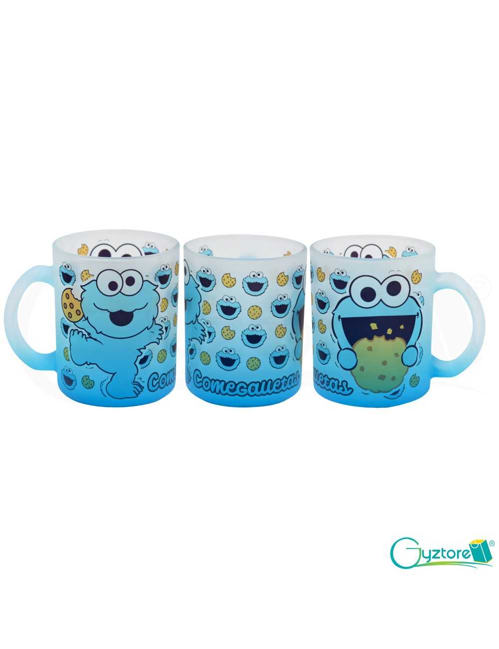 Tazas glaseadas diseño de ComeGalletas