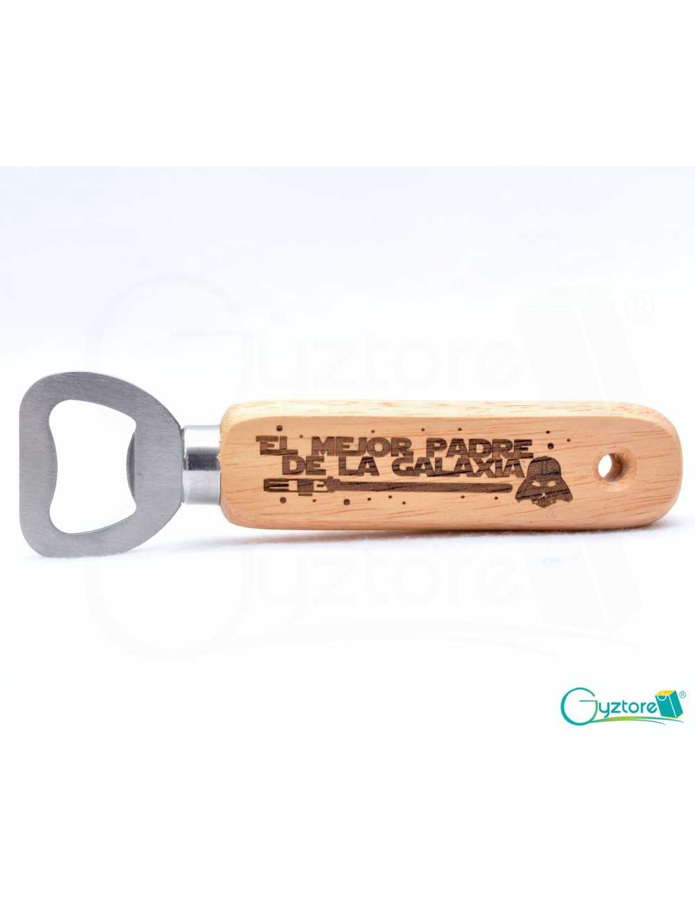 Llavero destapador de madera “El Mejor de la Galaxia”