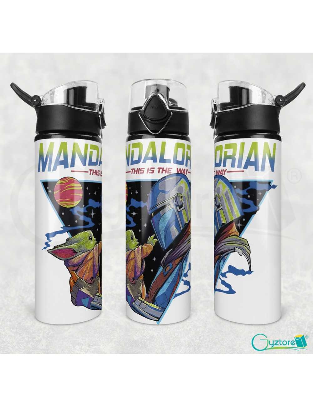 Botella 750ml para papá diseño "El Mandalorian"