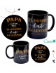 Combo para papá: Posavasos + taza negra "Papá, La Leyenda"