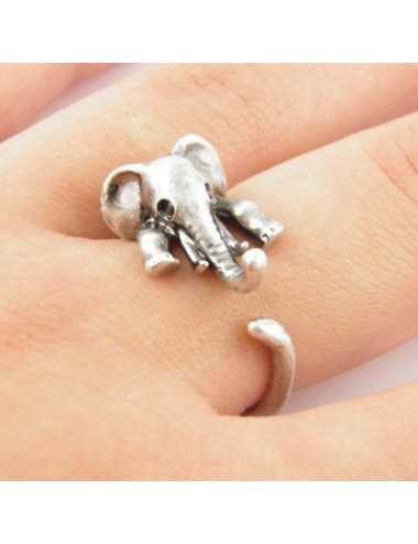 Anillo ajustable diseño de Elefante