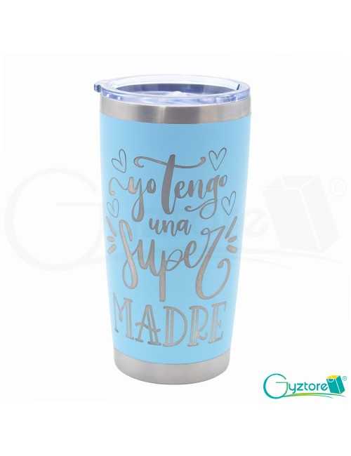 Botella 20onz térmica láser diseños para mamá