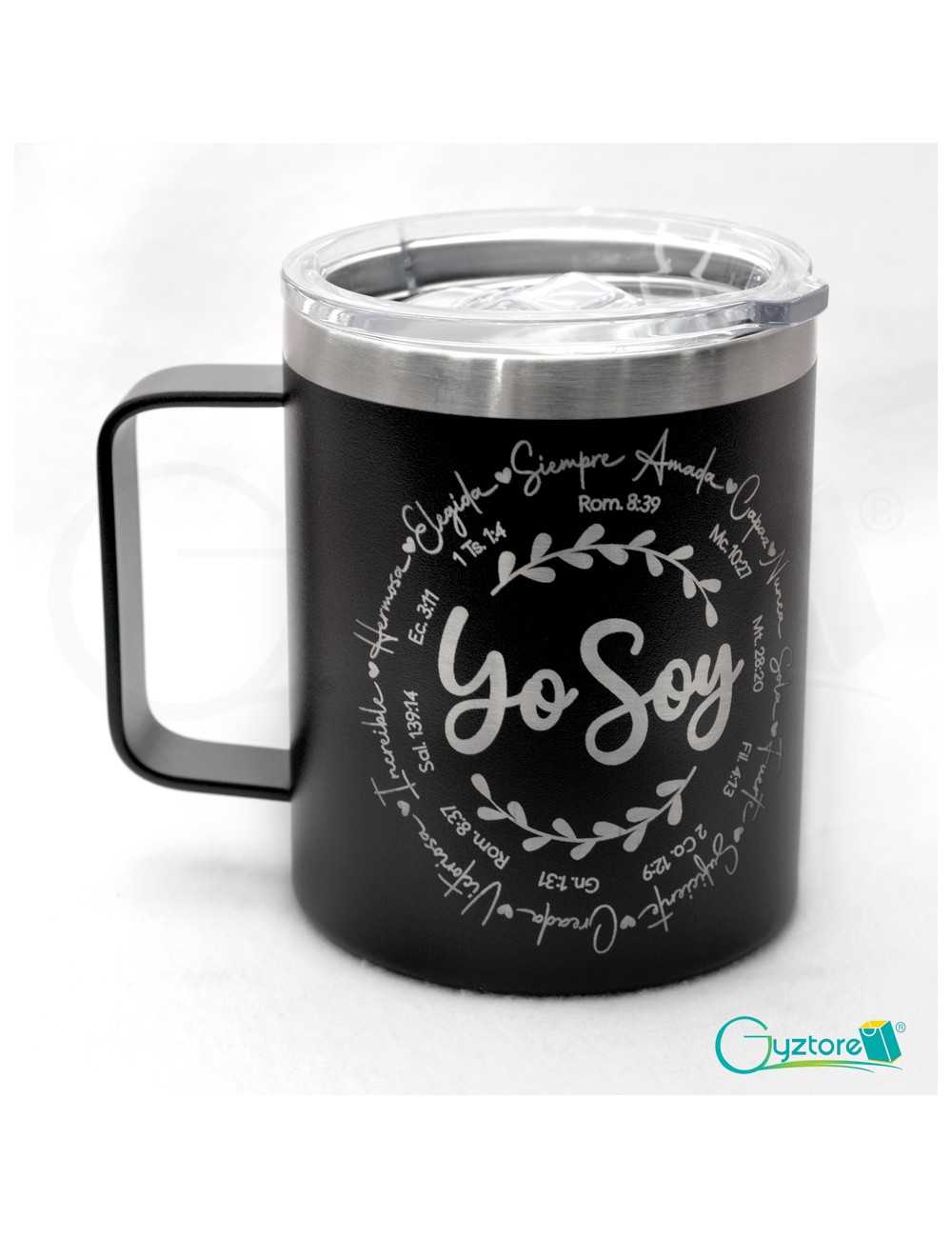 Taza térmica 10onz grabado láser diseños para mamá