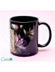 Taza negra de cerámica con diseño para Mamá