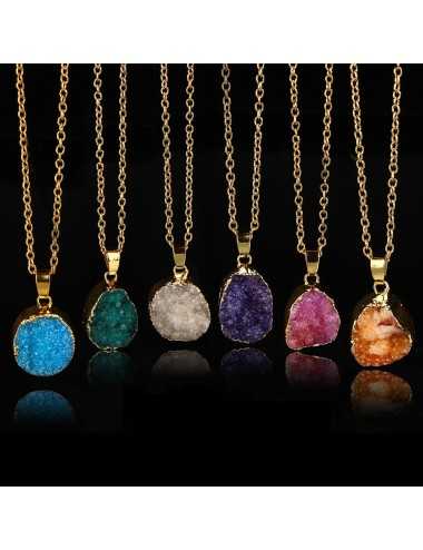 Collar Gemstone con dije de piedra natural
