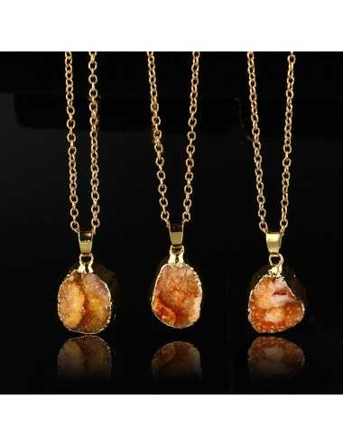 Collar Gemstone con dije de piedra natural