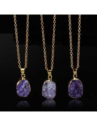 Collar Gemstone con dije de piedra natural