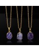 Collar Gemstone con dije de piedra natural