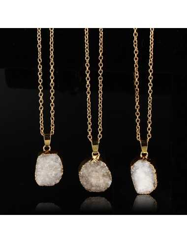 Collar Gemstone con dije de piedra natural