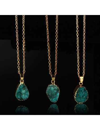 Collar Gemstone con dije de piedra natural