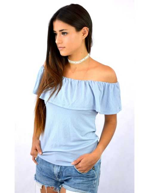 Blusa campesina lisa stretch Blusa campesina lisa stretch