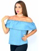 Blusa campesina estilo mezclilla