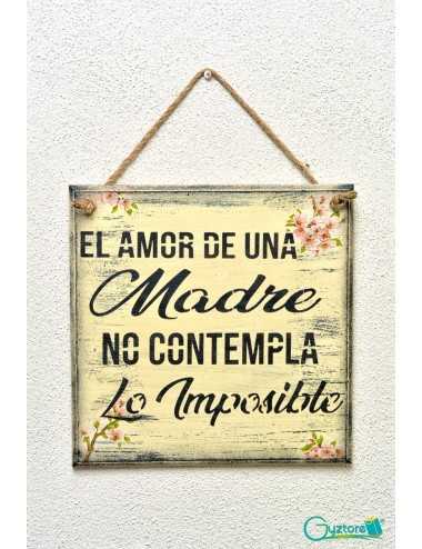 Cuadro artesanal "Para el mundo eres una Mamá"