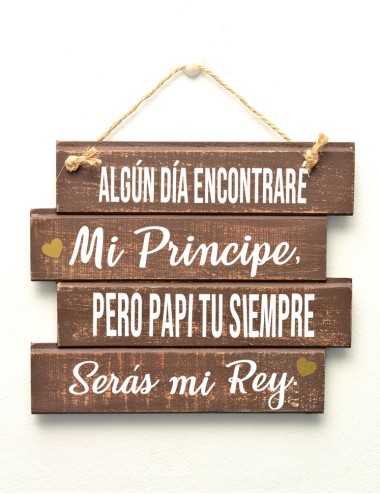 Cuadro artesanal "Algún día encontraré mi principe"