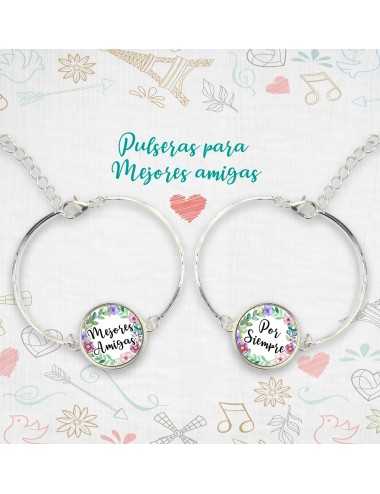 Pulsera plateada para Mejores Amigas