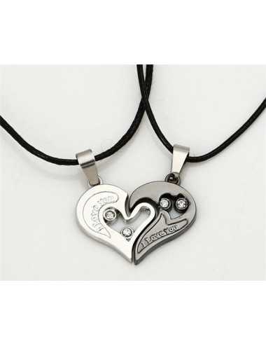 Collar para parejas I love you