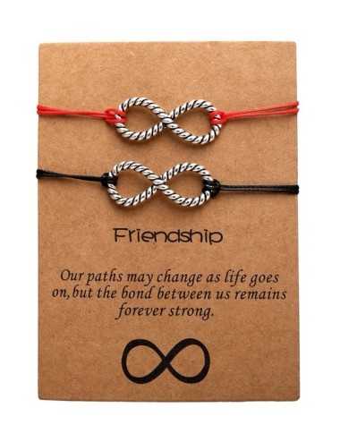Pulseras para 2 BFFs signo infinito