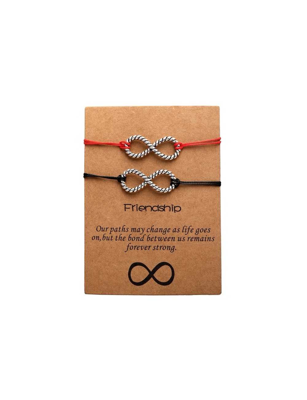 Pulseras para 2 BFFs signo infinito