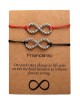 Pulseras para 2 BFFs signo infinito