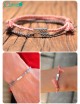 Pulseras para parejas gris y rosada