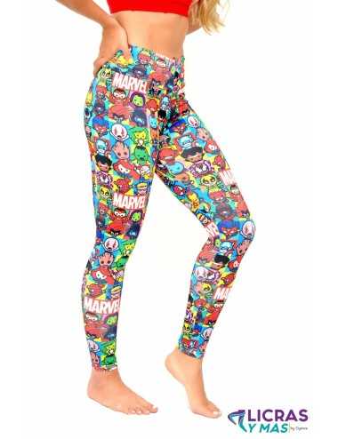 Licras tubo supplex diseño Marvel