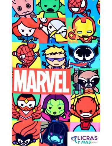 Licras tubo supplex diseño Marvel