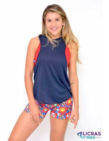 Licras cortas supplex diseño Mario Bross
