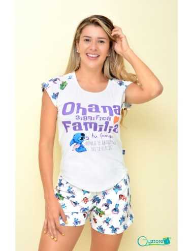 Pijamas Stitch "Ohana significa familia"