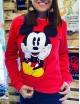 Sueter estampado de Mickey rojo