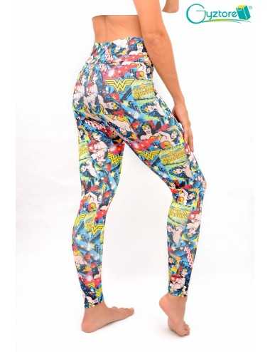 Licras tubo supplex diseño Mujer Maravilla