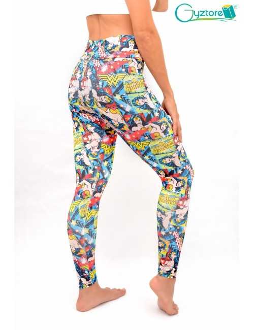 Licras tubo supplex diseño Mujer Maravilla Licras tubo supplex diseño Mujer Maravilla