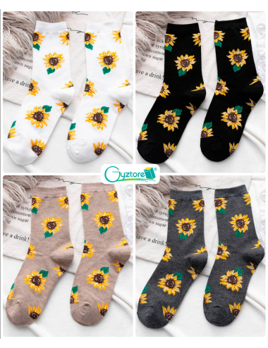 Medias diseño de Girasoles