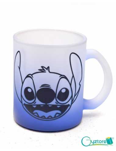 Tazas Glaseadas azules diseño de Stitch