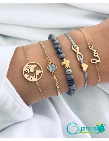 Set de pulseras Viajes