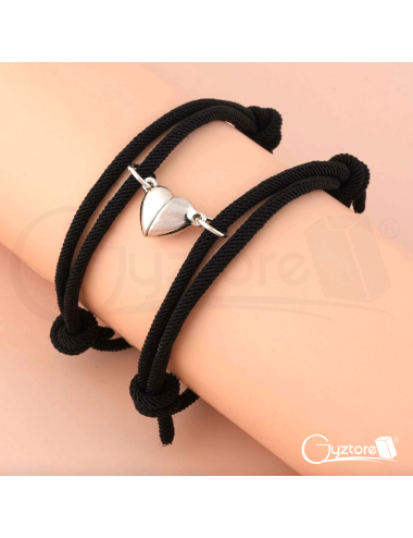Pulseras con imán diseño corazón